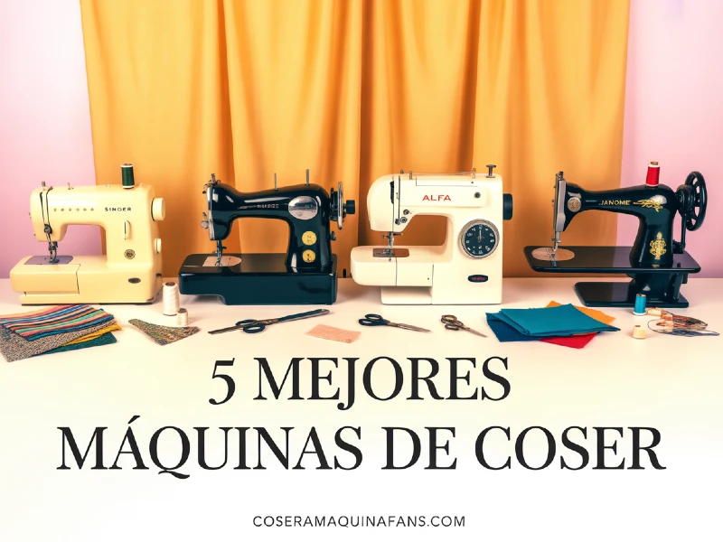 5 mejores maquinas de coser