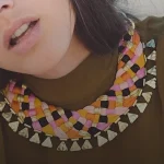 collar joyeria textil