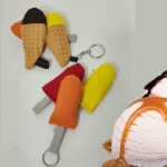 llaveros de tela con forma de helado