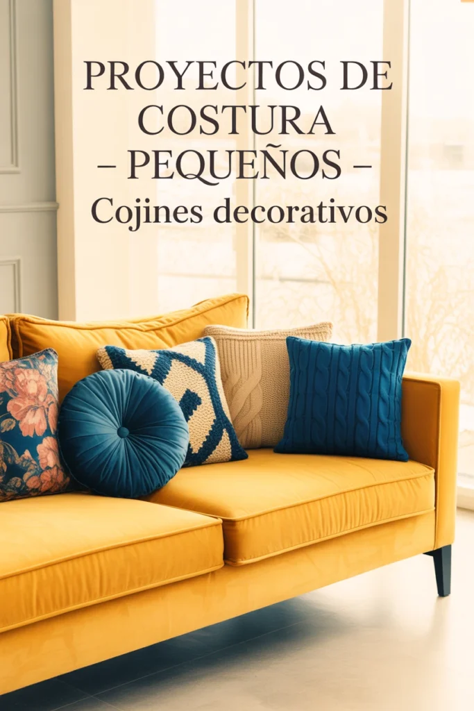 proyectos costura cojines decorativos