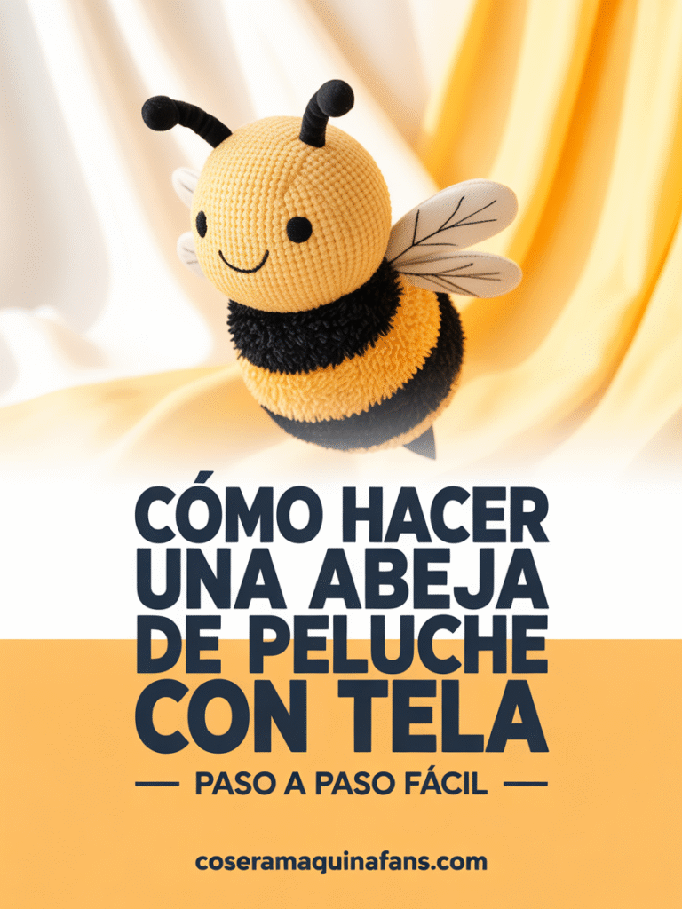 COMO HACER UNA ABEJA DE PELUCHE CON TELA