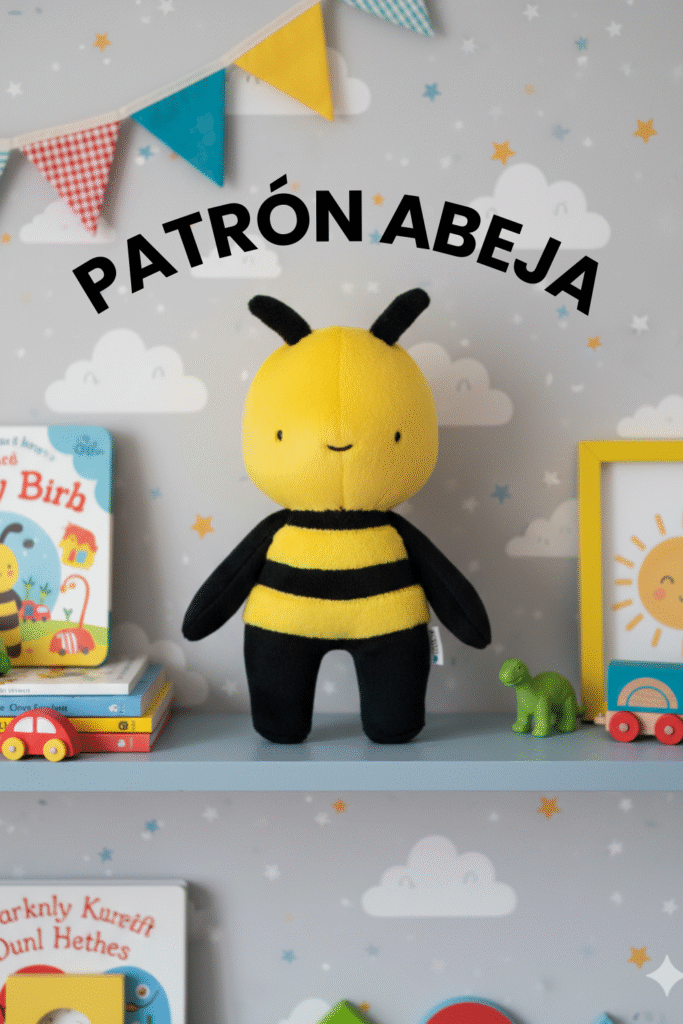 patron abeja de tela