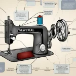 funcionamiento de una maquina de coser
