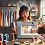 como bobinar hilo en una maquina de coser