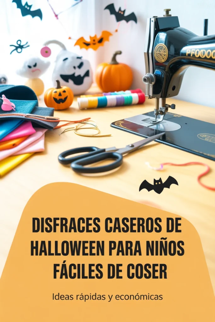 disfraces halloween faciles coser para niños 