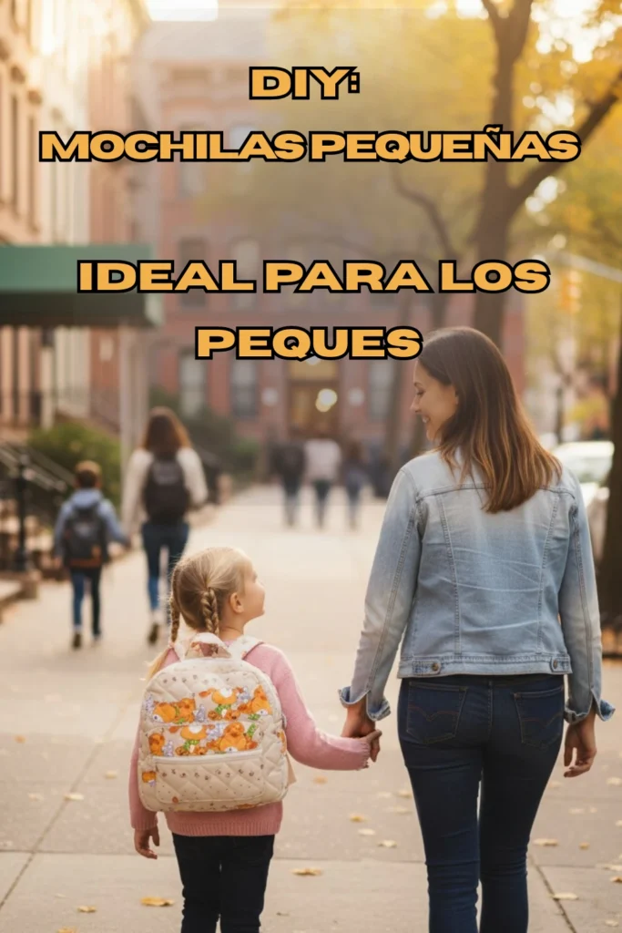 diy mochila para niños pequeños