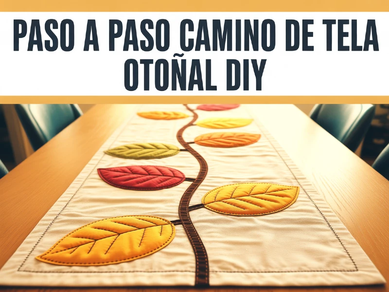 paso a paso camino de mesa otoñal diy