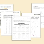 hojas para PRACTICAR COSTURA A MAQUINA