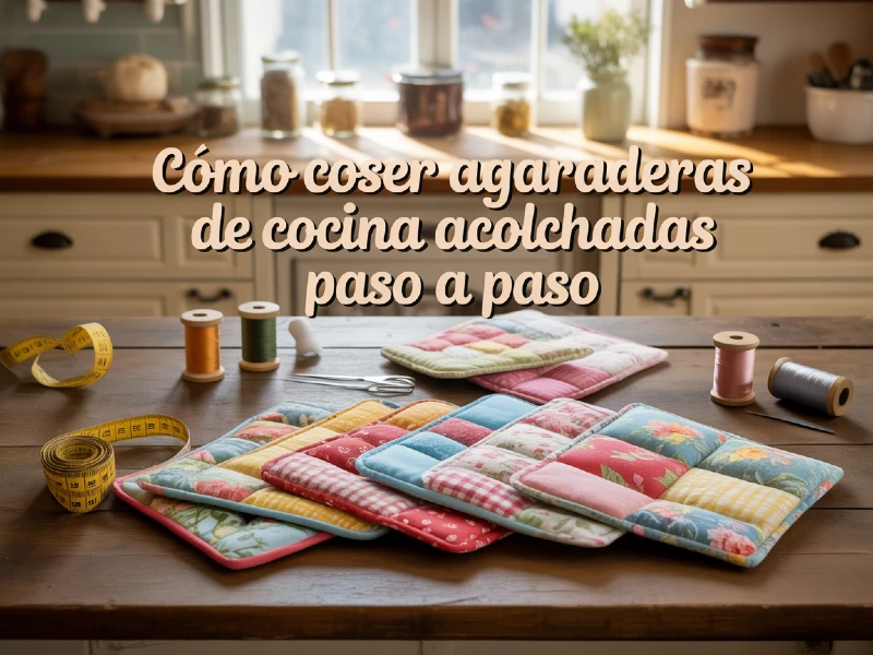 como coser agarraderas de cocina