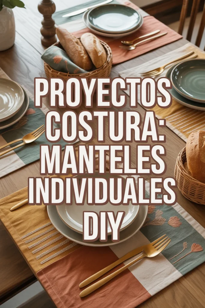 proyecto costura manteles individuales diy