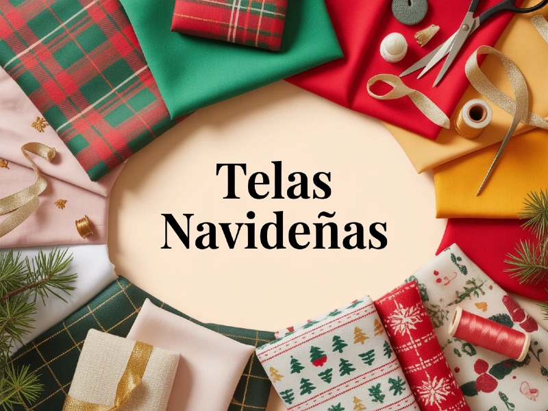 telas navideñas para costura