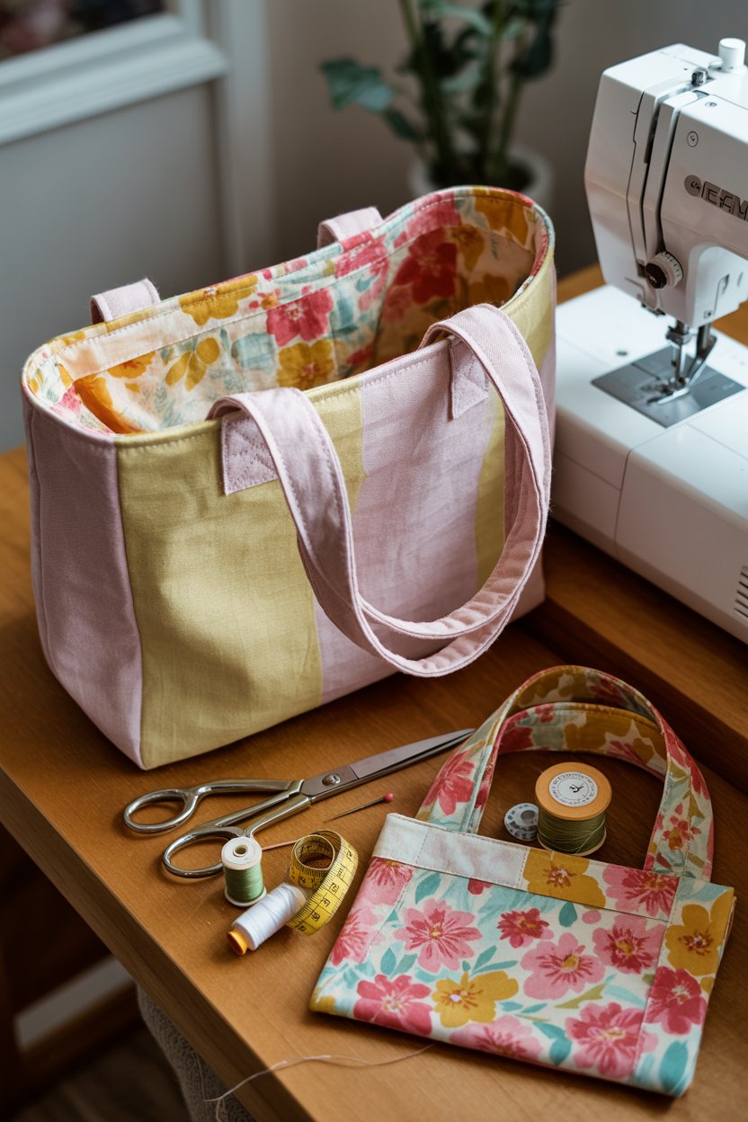 Bolsa de tela reversible