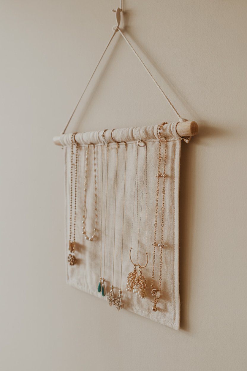 Organizador colgante para joyas