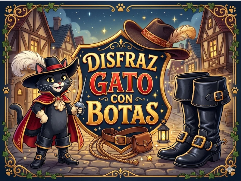 disfraz gato con botas