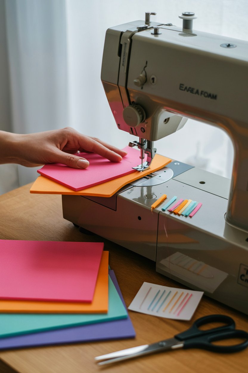 ¿Es posible coser goma eva a máquina?