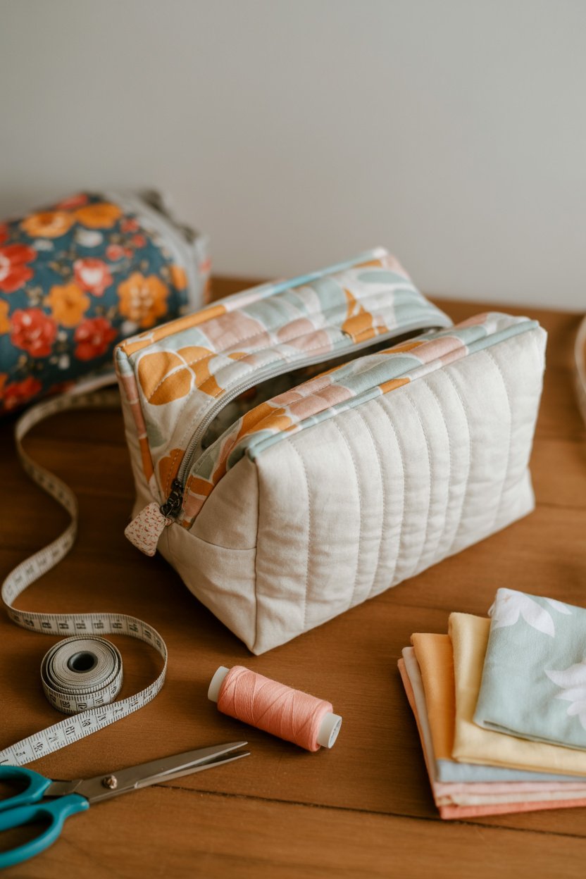 Neceser acolchado reversible