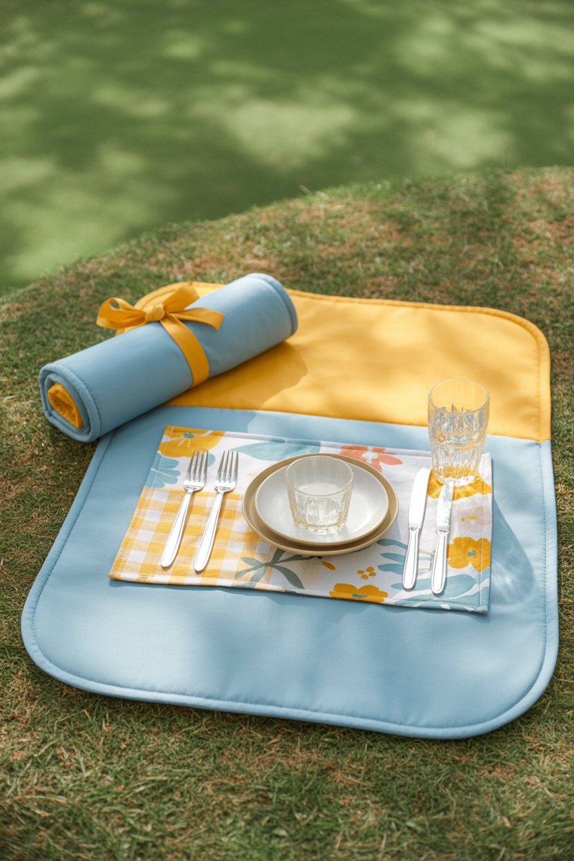 Mantel individual para picnic