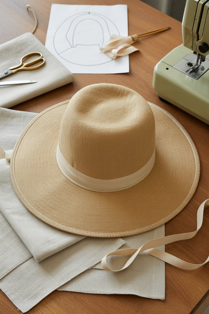 Sombrero de tela plegable