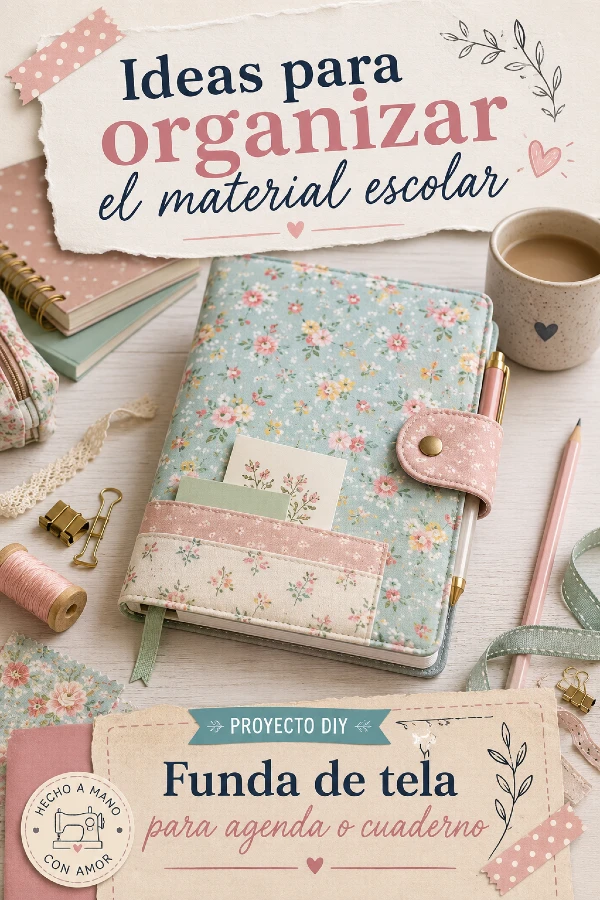 diy funda de libro de tela
