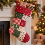 bota de navidad con retales diy