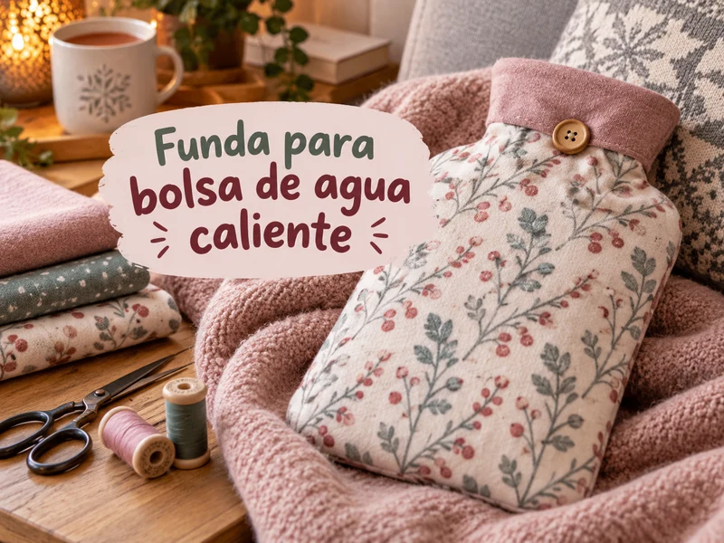 como coser funda de bolsa de agua caliente